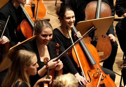 Streichinstrumente des Orchesters der Universität Bremen