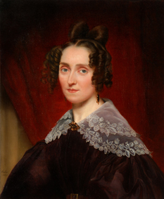 Louise Farrenc (Portrait von Luigi Rubio, 1835, Privatbesitz. Quelle: Christin Heitmann)