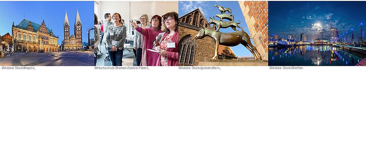 Rathaus Bremen, Frau zeig etwas anderen Frauen, Bremer Stadtmusikanten, Panorama Bremerhaven