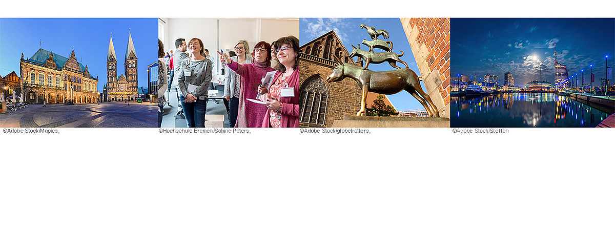 Rathaus Bremen, Frau zeig etwas anderen Frauen, Bremer Stadtmusikanten, Panorama Bremerhaven