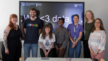 Gruppenbild mit Hermine und DSC Team