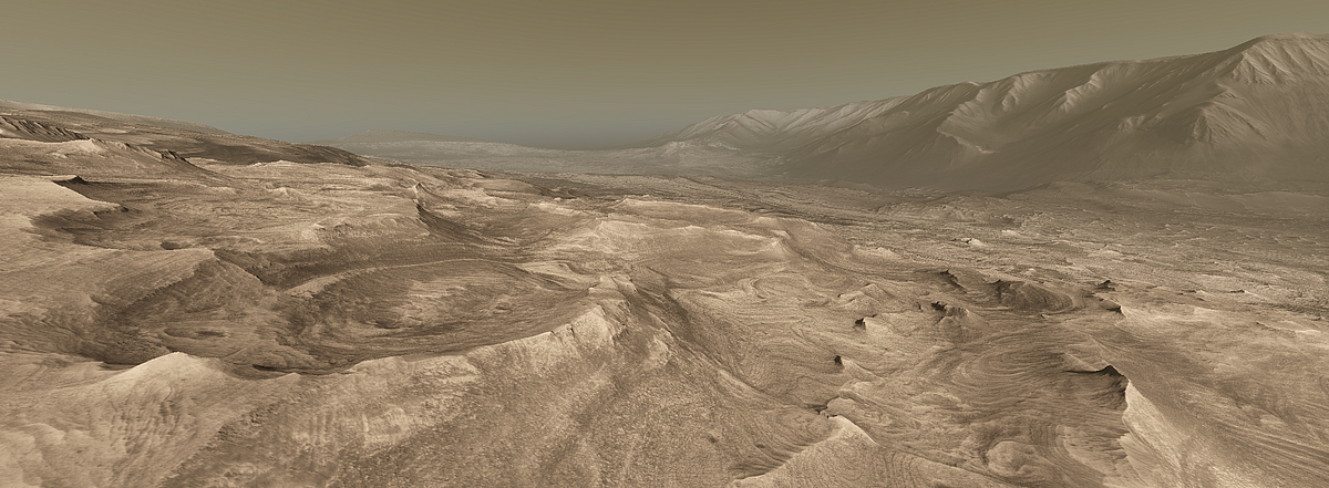 Nördliches Valles Marineris in CosmoScout VR