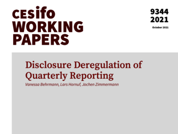 Disclosure Deregulation of Quarterly Reporting