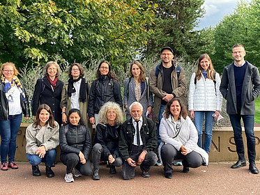 Prof. G. Bolte und Dr. R. Shrestha mit weiteren Mitgliedern des Internationalen Arbeitskreises „Urban Planning for Health Equity“ bei dem Auftakttreffen am 21./22.09.2022 in Bochum