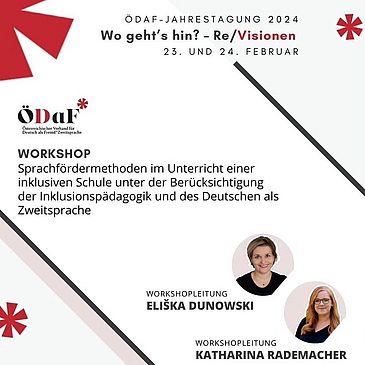Workshopankündigung ÖDaF Dunowski & Rademacher
