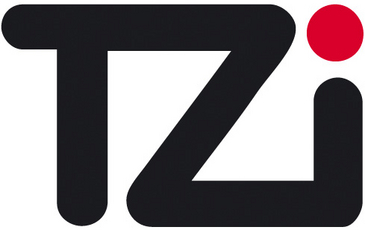 Logo des TZI - die drei Buchstaben T Z I mit rotem Punkt