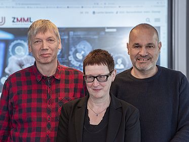 Gehören schon seit Jahren zum ZMML-Team (v.l.): Biologe Jens Leimann, Mediendidaktikerin Martina Salm und Geschäftsführer Yildiray Ogurol.