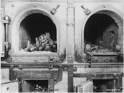 Verbrennungsöfen, Buchenwald, 16. April 1945