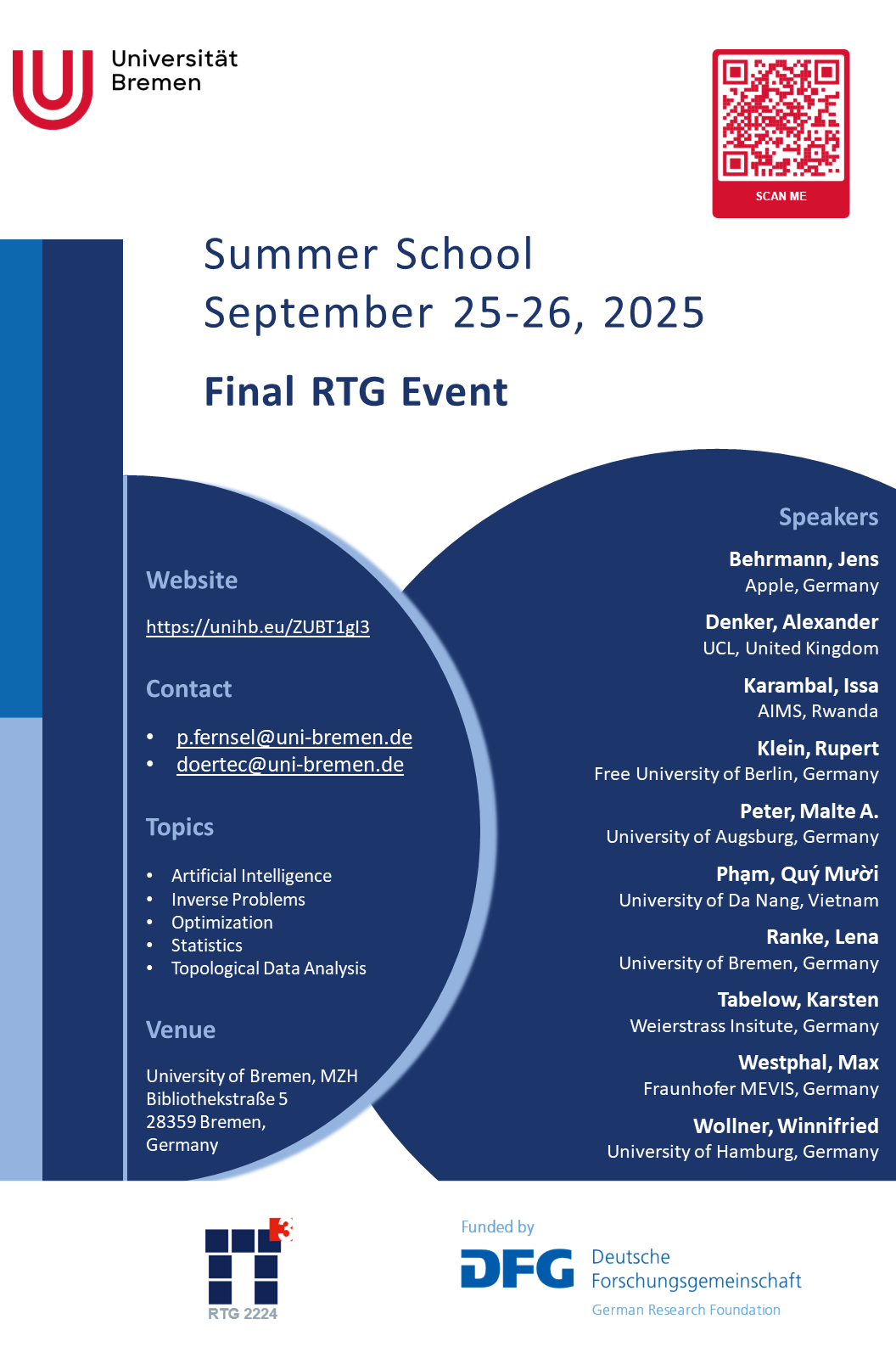 RTG Summer School 2025 RTG Summer School 2025