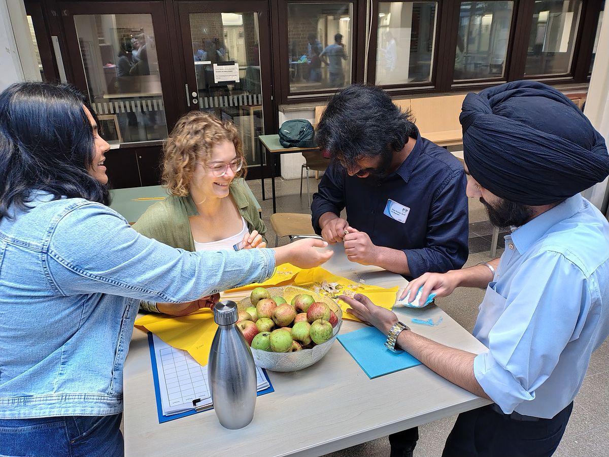A Team in the pencil sharpening competition.