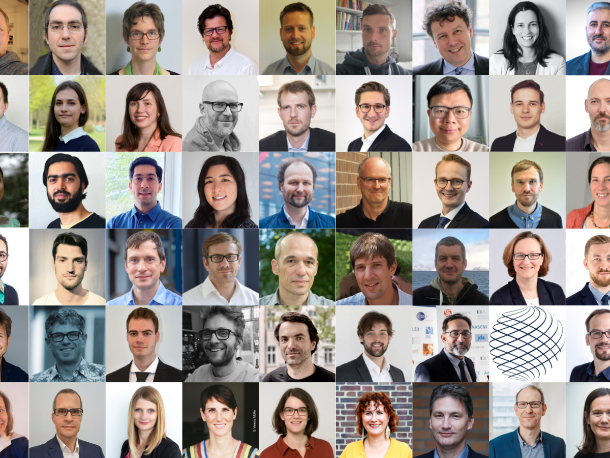 Collage der Profilbilder aller Mitglieder des Data Science Centers der Universität Bremen.