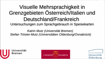 Vortrag von Katrin Mutz und Stefan Tröster-Mutz beim 16. NWLK in Bremen