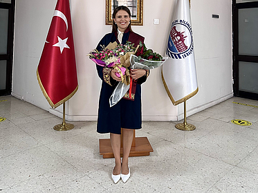 Dr. Buğse Yüceer bei der Promotionsfeier