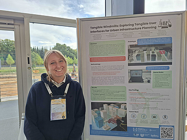 Lisa at her Poster Lisa at her Poster