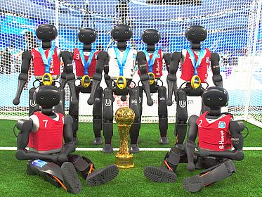 Teamfoto der Robotermannschaft von B-Human