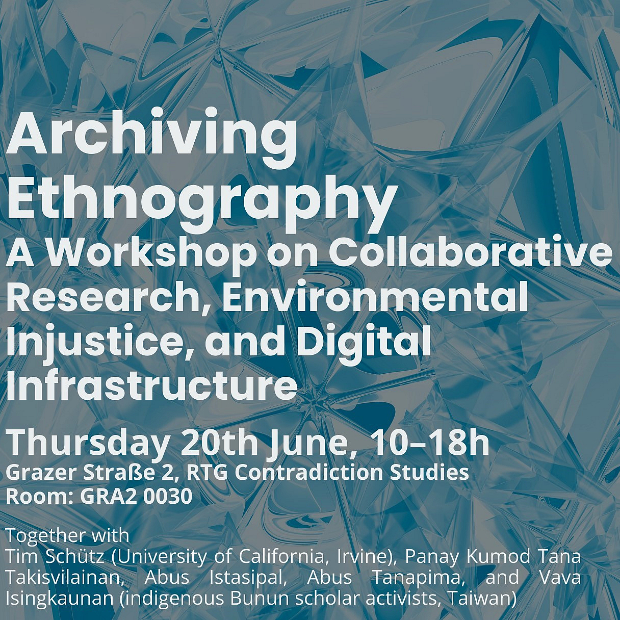 Workshop Poster "Archiving Ethnography"