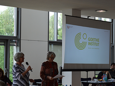 Präsentation beim Frühstück