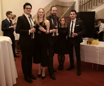 Das Bremer Team bei der Eröffnung des 26. Vis Moot im Wiener Konzerthaus