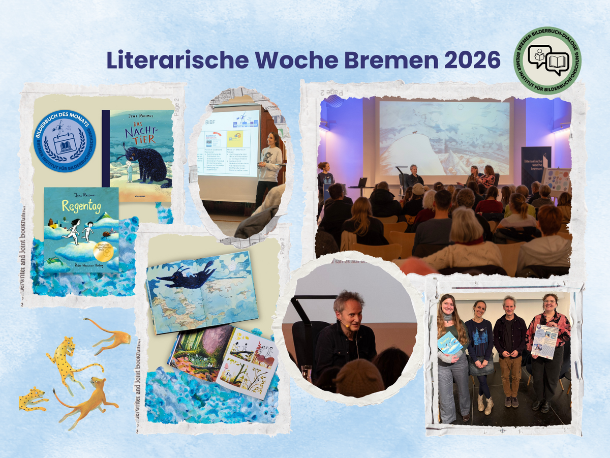 Eine Collage von Bildern der literarischen Woche Bremen