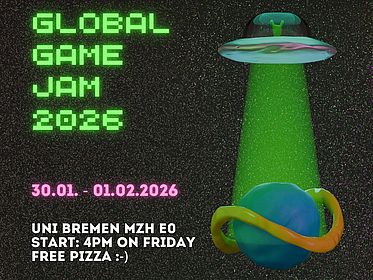 Anmelde QR code für die Global Game Jam 2026