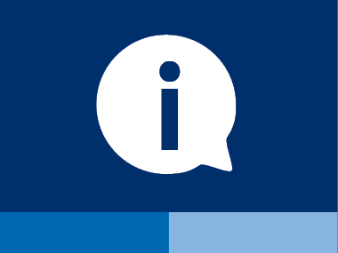 Grafik Sprechblase für Informationen