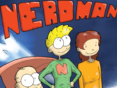 A Cover from the Noerdman Comic. He dreams of him as a super hero