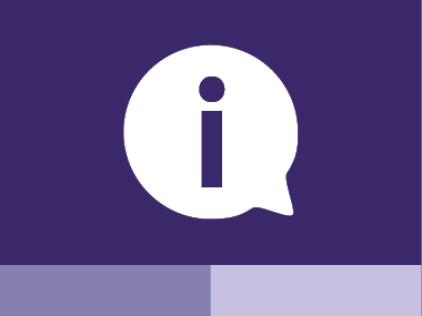 Grafik Sprechblase für Informationen