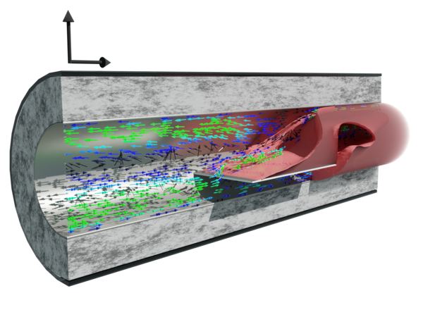 Visualisierung Reaktor mit Platte