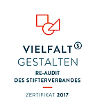 Go to page: Logo Audit "Vielfalt gestalten" des Stifterverbandes