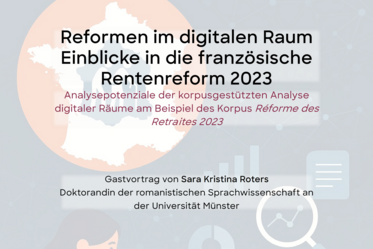 Plakat Vortrag von Sara Kristina Roters (Universität Münster)