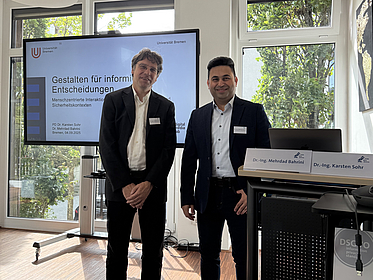 Mehrdad Bahrini and Karsten Sohr at the "Campustage 2025"