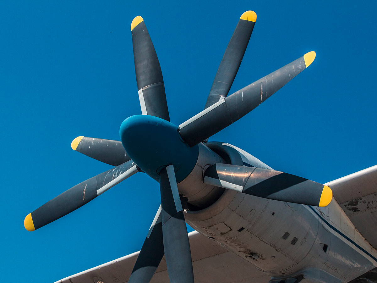 Propeller eines Flugzeugs