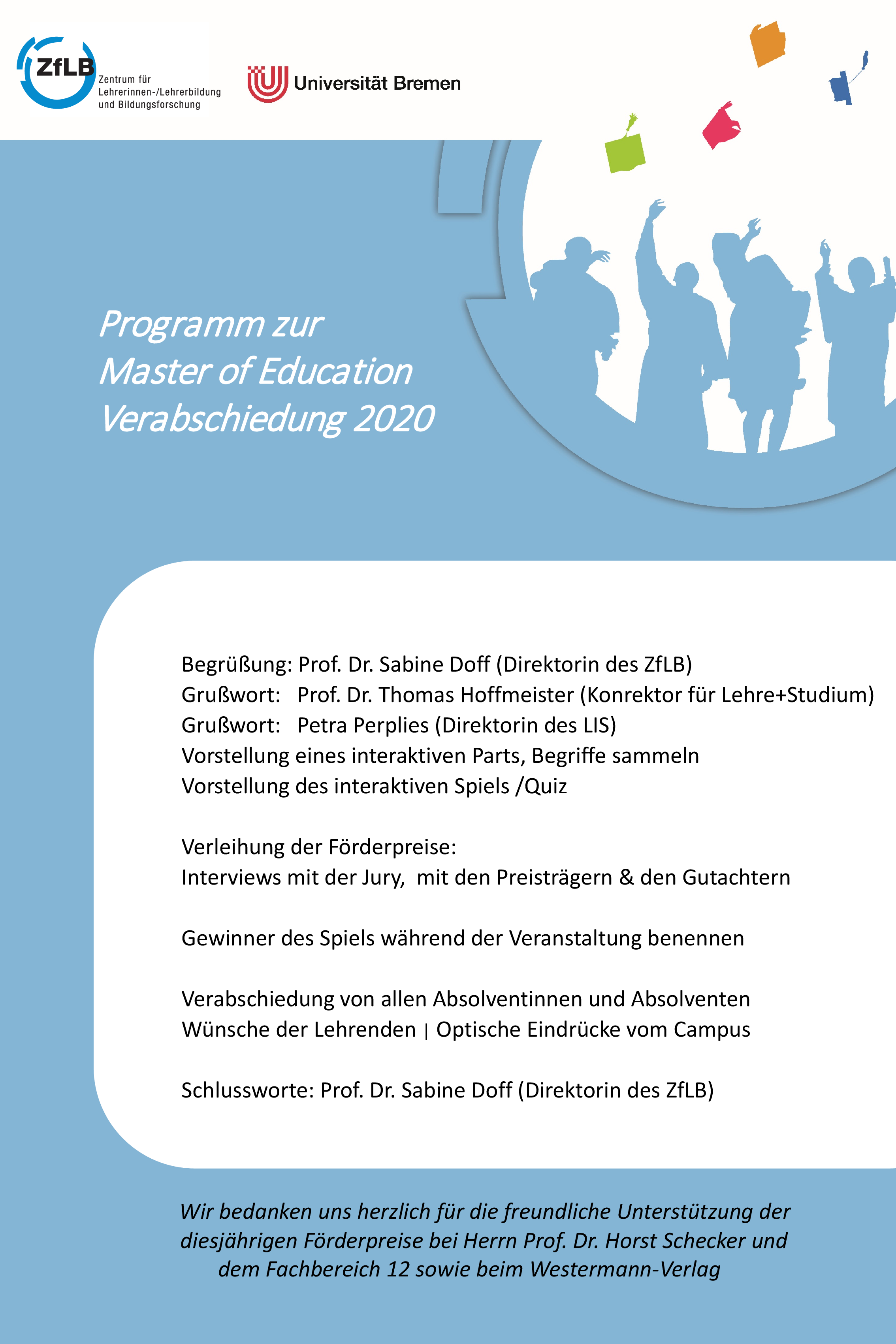 Abschlussfeier Master Of Education Universitat Bremen