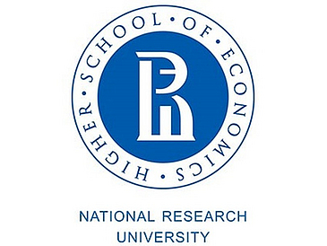 Im Kreis steht Higher School of Economics in der Mitte ist das Logo und darunter steht National Resarch University