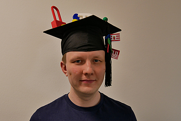Denis Obrezkov after his PHD Defense