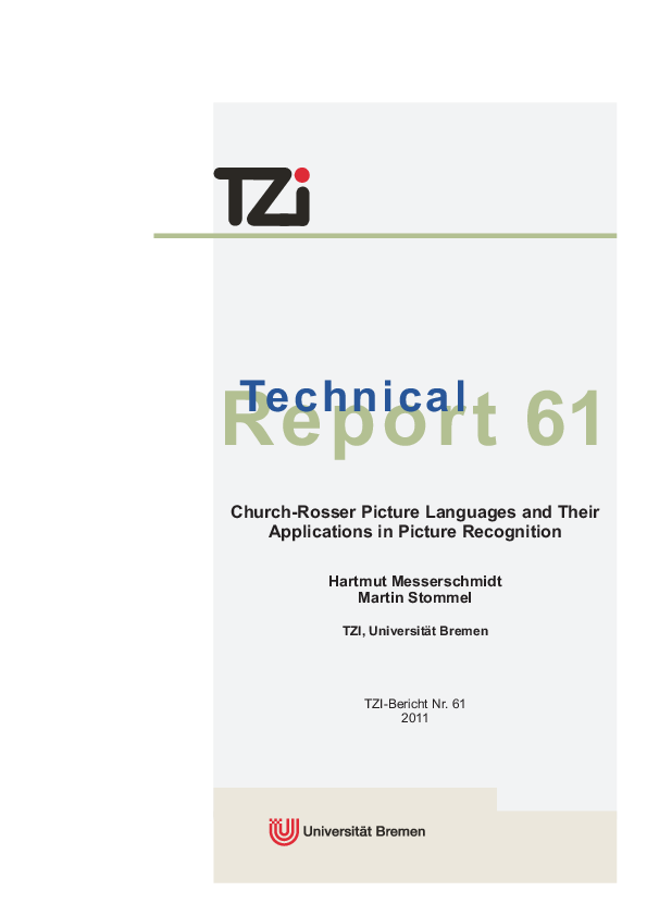 Church-Rosser Picture Languages and Their Applications in Picture Recognition