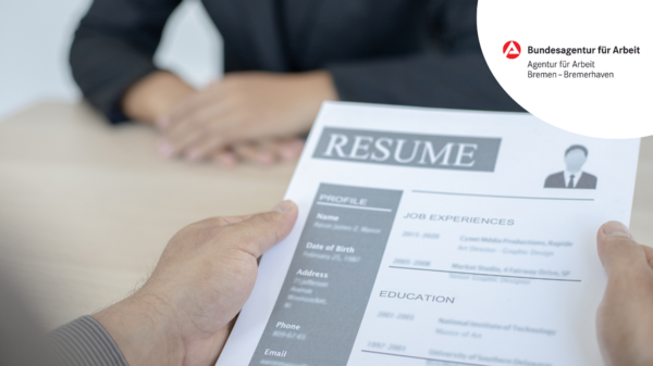 Arbeitsvermittlungsgespräch mit der Agentur für Arbeit