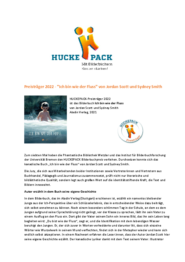 HUCKEPACK-Preis 2022