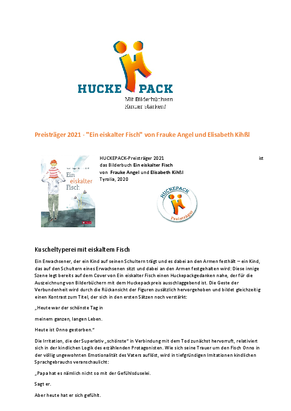 HUCKEPACK-Preis 2021