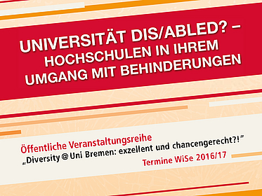 Ankündigung der Veranstaltungsreihe