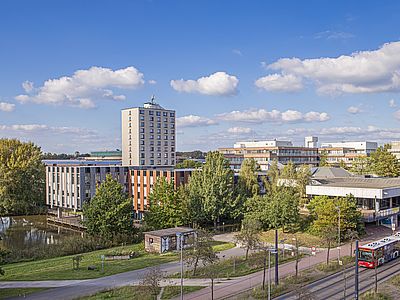 Bird view of the Mensa building.