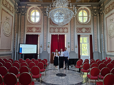 Team OrgPsy im Festsaal der Uni Graz