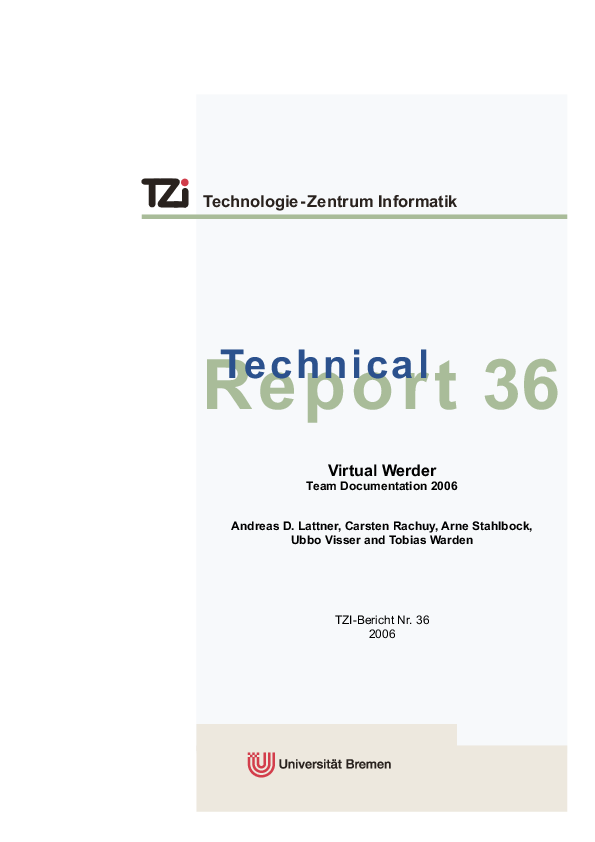 Virtual Werder 3D Team Documentation 2006