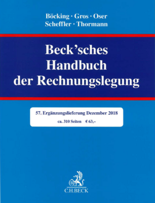 Frontcover Beck'sches Handbuch der Rechnungslegung