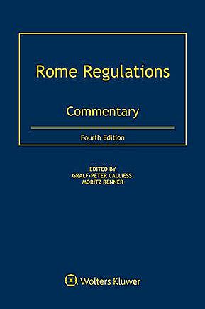 Rome Regulations: Commentary 4th Ed.