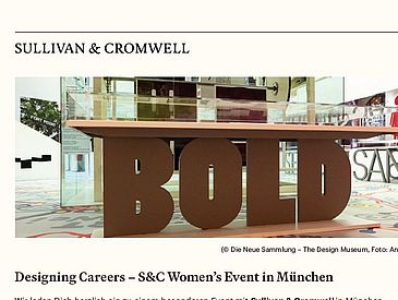 Sullivan & Cromwell Women’s Event in München