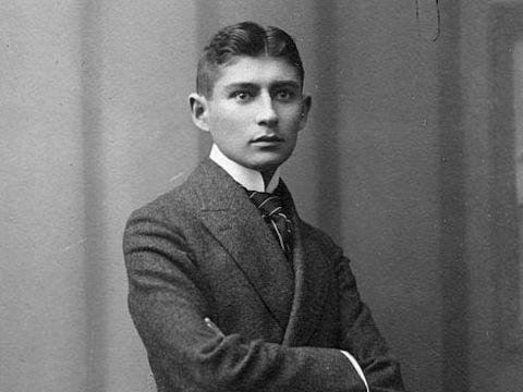 Franz Kafka etwa 23-jährig