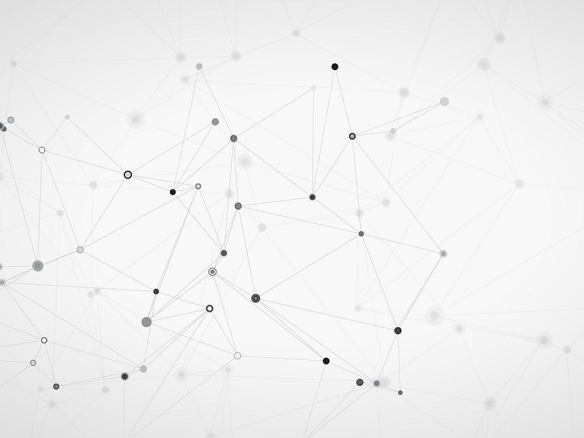 Banner with an abstract low poly design with connecting lines and dots