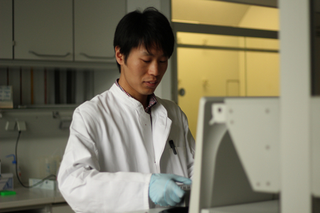 Dr. Xiuran Yin at work