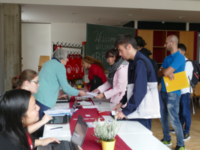Welcome Desk for exchange students